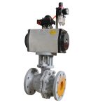 Stainless steel pneumatic ball valve Q641F