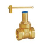 Brass locking gate valve Z15W-16T