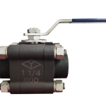 Forged steel three-piece ball valve Q11F