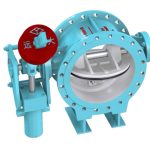 Butterfly slow-closing check valve DHh47X