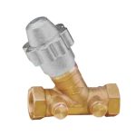 Magnetically regulating balancing valve